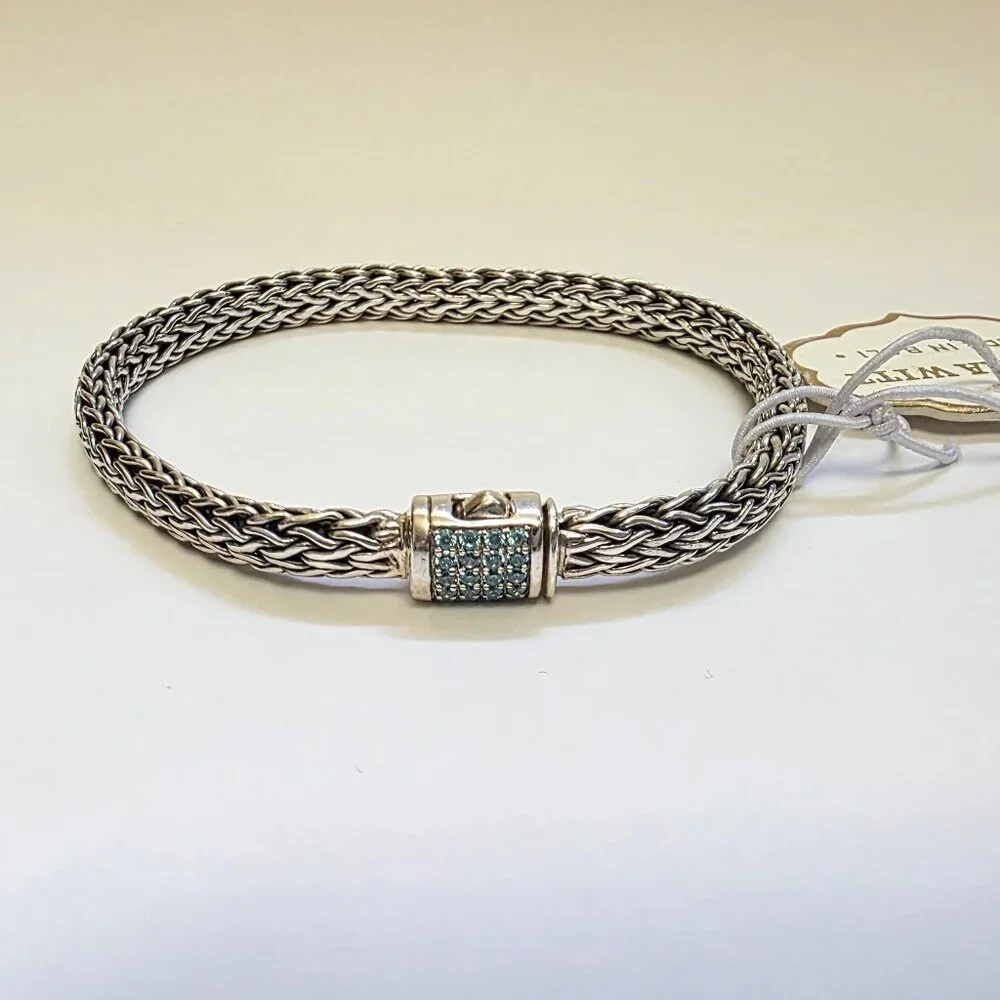 ANNIKA WITT Sterling Silver Semiprecious Stone Chain Bracelet - Picture 3 of 15